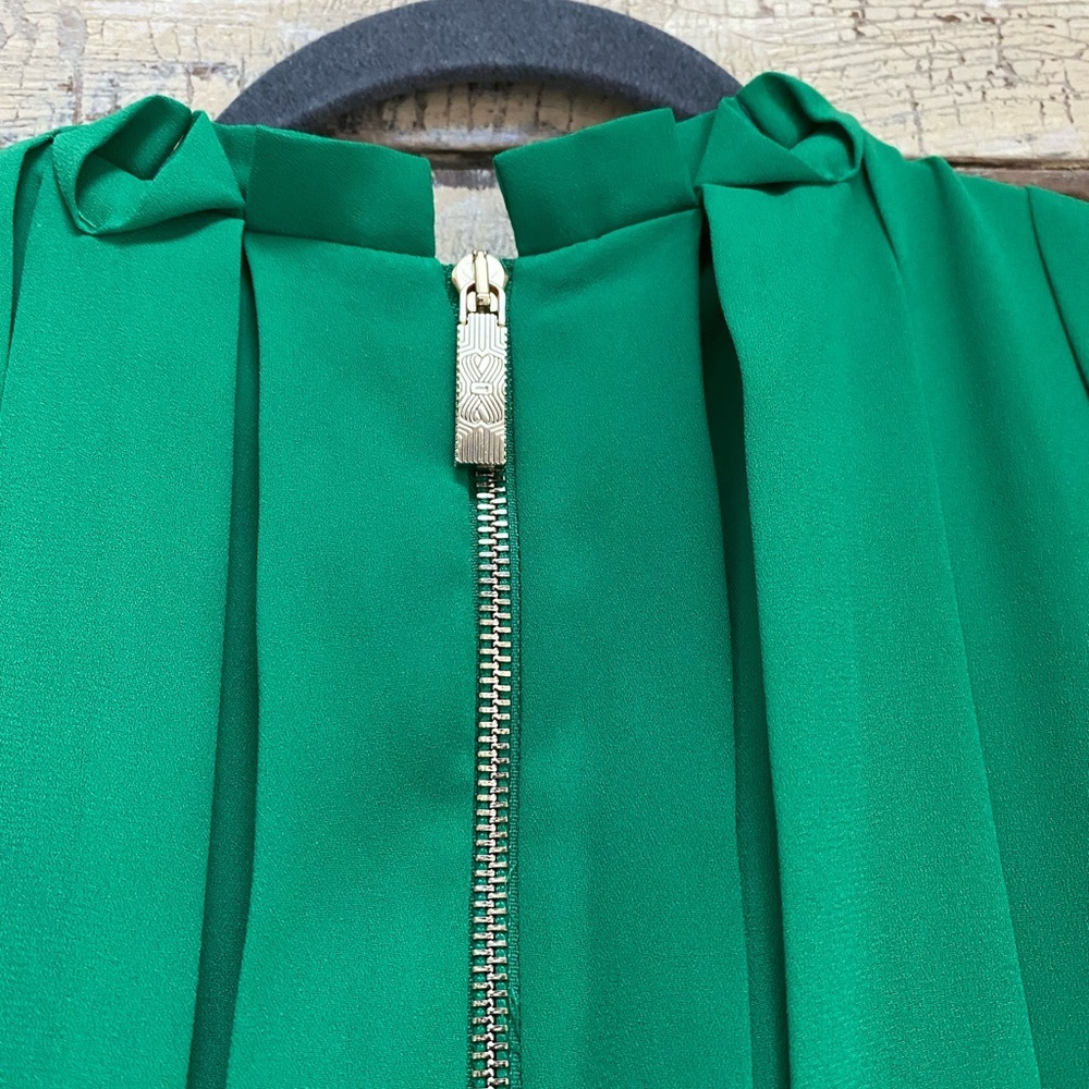 Ted Baker London Emerald Green Pleated Maxi Dress, Size 2 - Picture 5 of 14